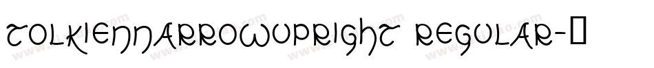 TolkienNarrowUpright Regular字体转换